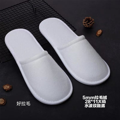 Thick Non-Slip Disposable Slippers for Hotels and Homes