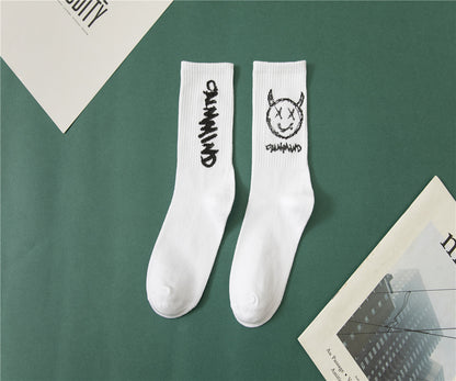 "Broken4 Cartoon Demon High Cotton Sports Socks (2-Pack)"