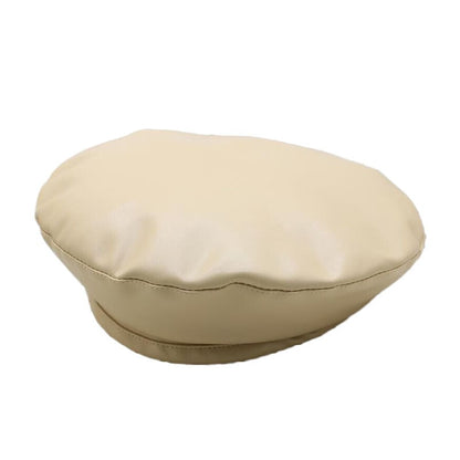 Fashion British Style PU Leather Beret Hat