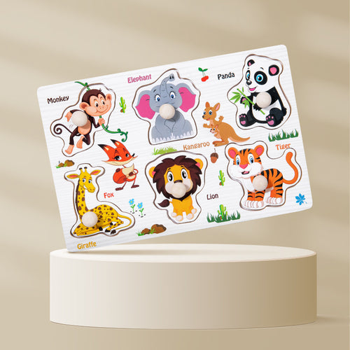 Wooden 3D Animal Puzzle Toy for Early Learning
