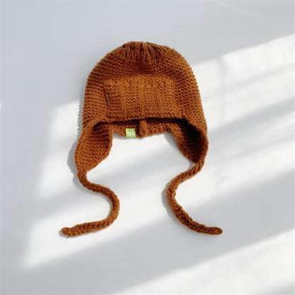 Windproof Wool Ear Protection for Women in Solid Color