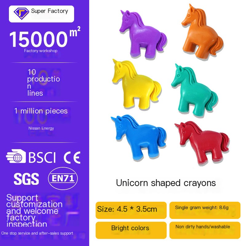 Creative Unicorn Crayons for Kids - OEM Custom Wholesale