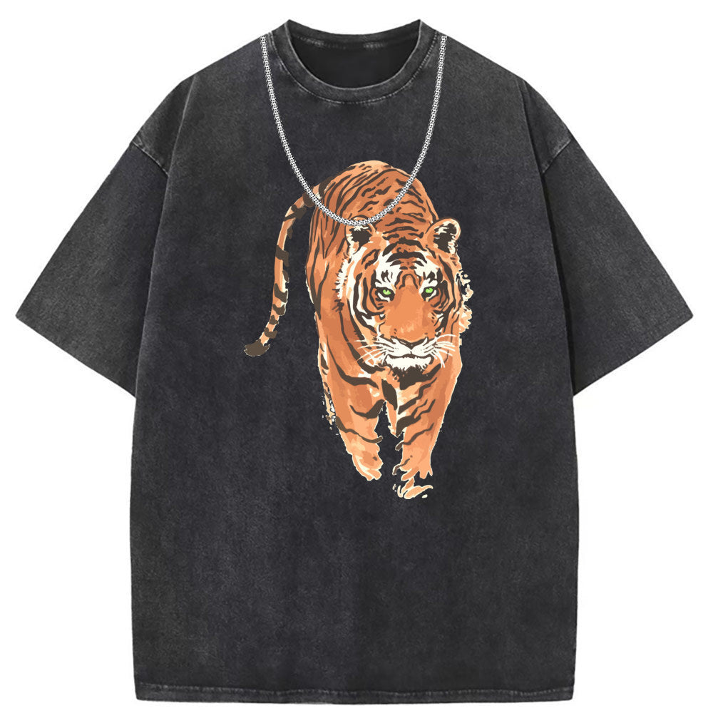 Vintage Distressed Short Sleeve T-Shirt for Couples