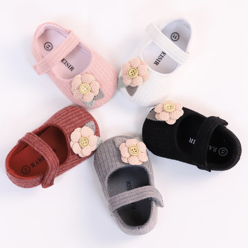 New Floral Soft Sole Baby Princess Shoes for All Seasons