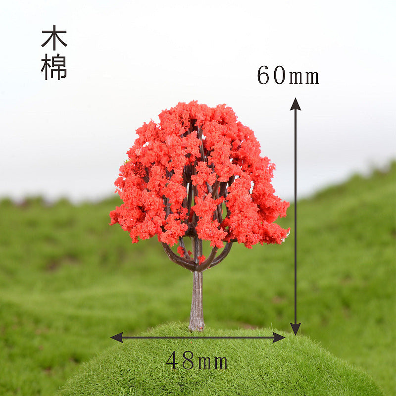 Miniature Cherry Blossom Tree - Creative Plastic Decor