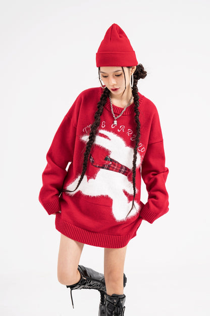 Round Neck Knitted Sweater for Men and Women