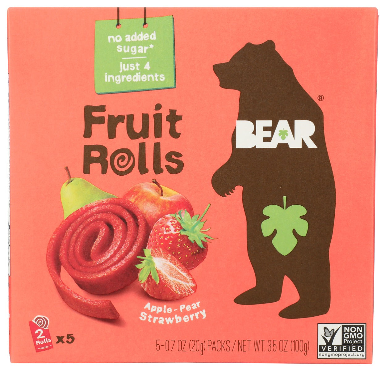 BEAR YOYO: Delicious Strawberry Fruit Rolls, 3.5 oz