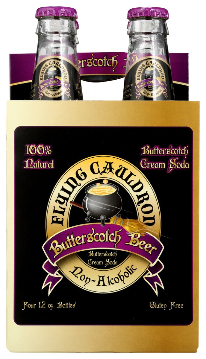 FLYING CAULDRON: Butterscotch Soda 4Pk, 48 fo