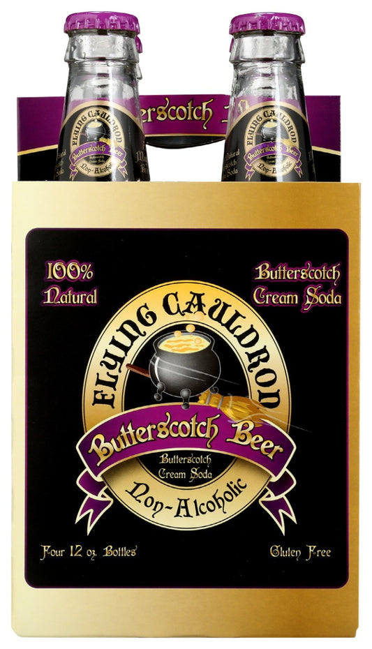 FLYING CAULDRON: Butterscotch Soda 4Pk, 48 fo