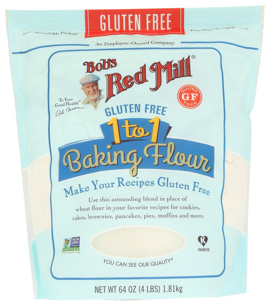 BOBS RED MILL: Gluten Free 1 to 1 Baking Flour, 64 oz