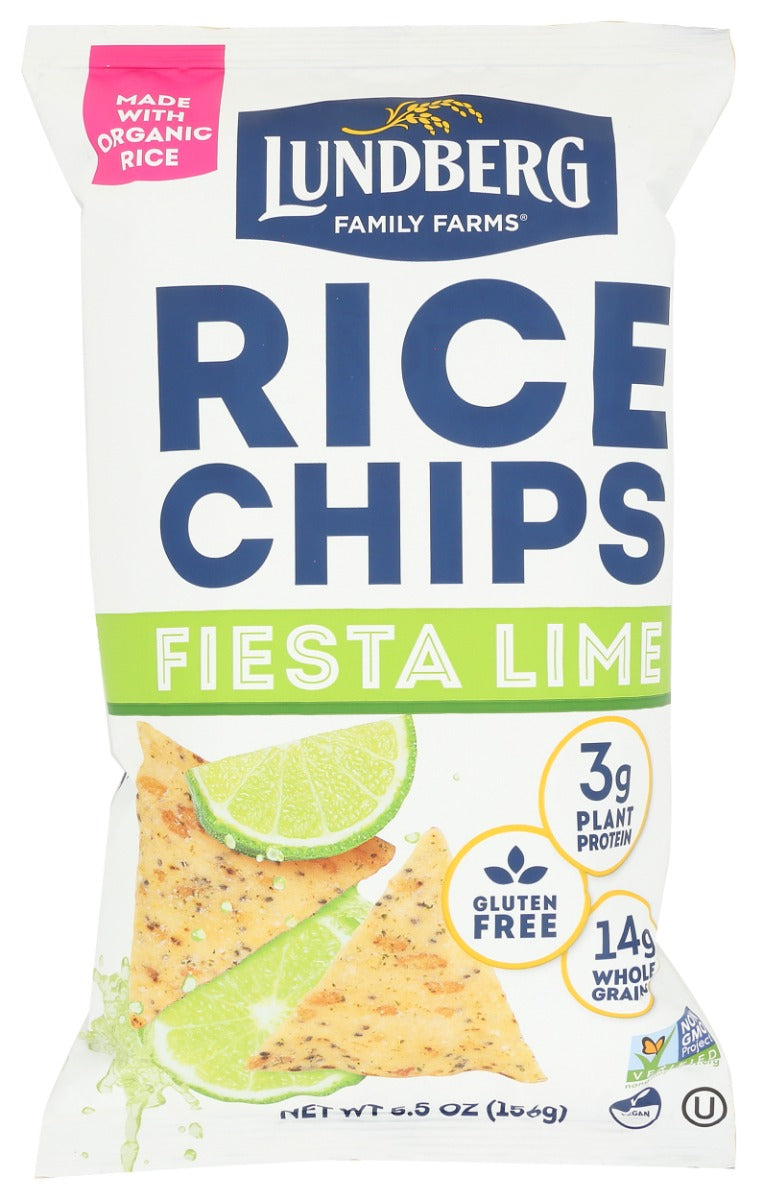 LUNDBERG: Fiesta Lime Rice Chips, 5.5 oz