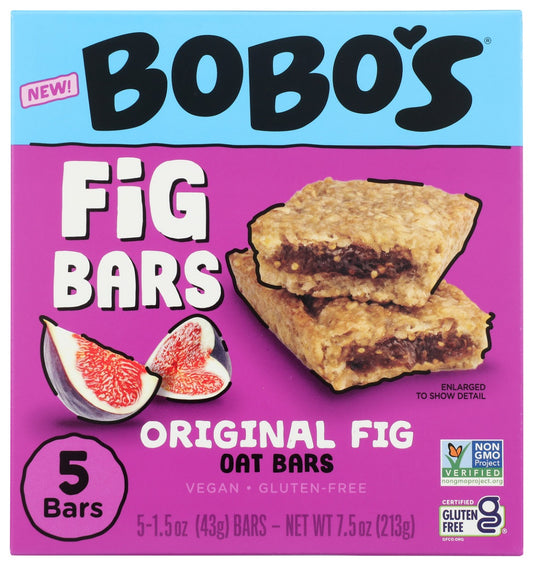 BOBOS OAT BARS: Original Fig Bars, 7.5 oz