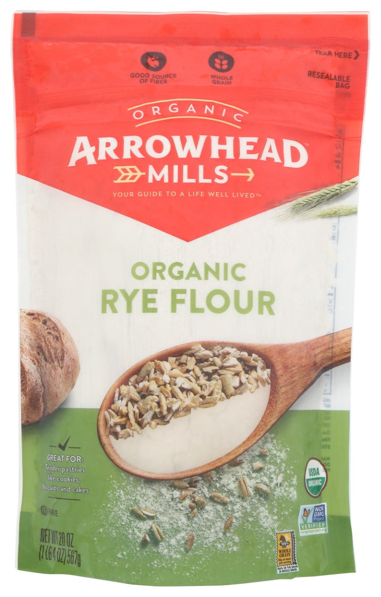 ARROWHEAD MILLS: Organic Rye Flour, 20 oz