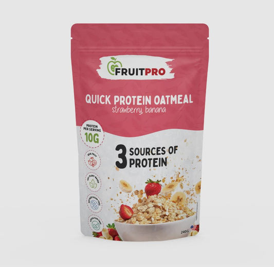 FRUITPRO: Strawberry Banana Quick Protein Oatmeal, 8.4 oz