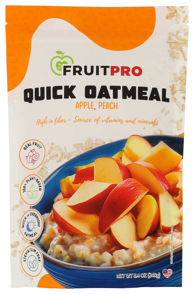 FRUITPRO: Apple Peach Quick Oatmeal, 8.4 oz