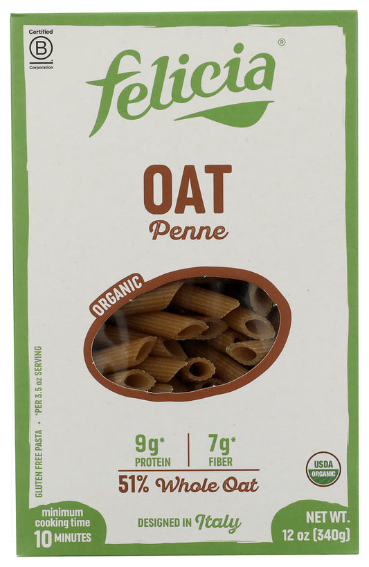 FELICIA: Organic Penne Oat Pasta, 12 oz