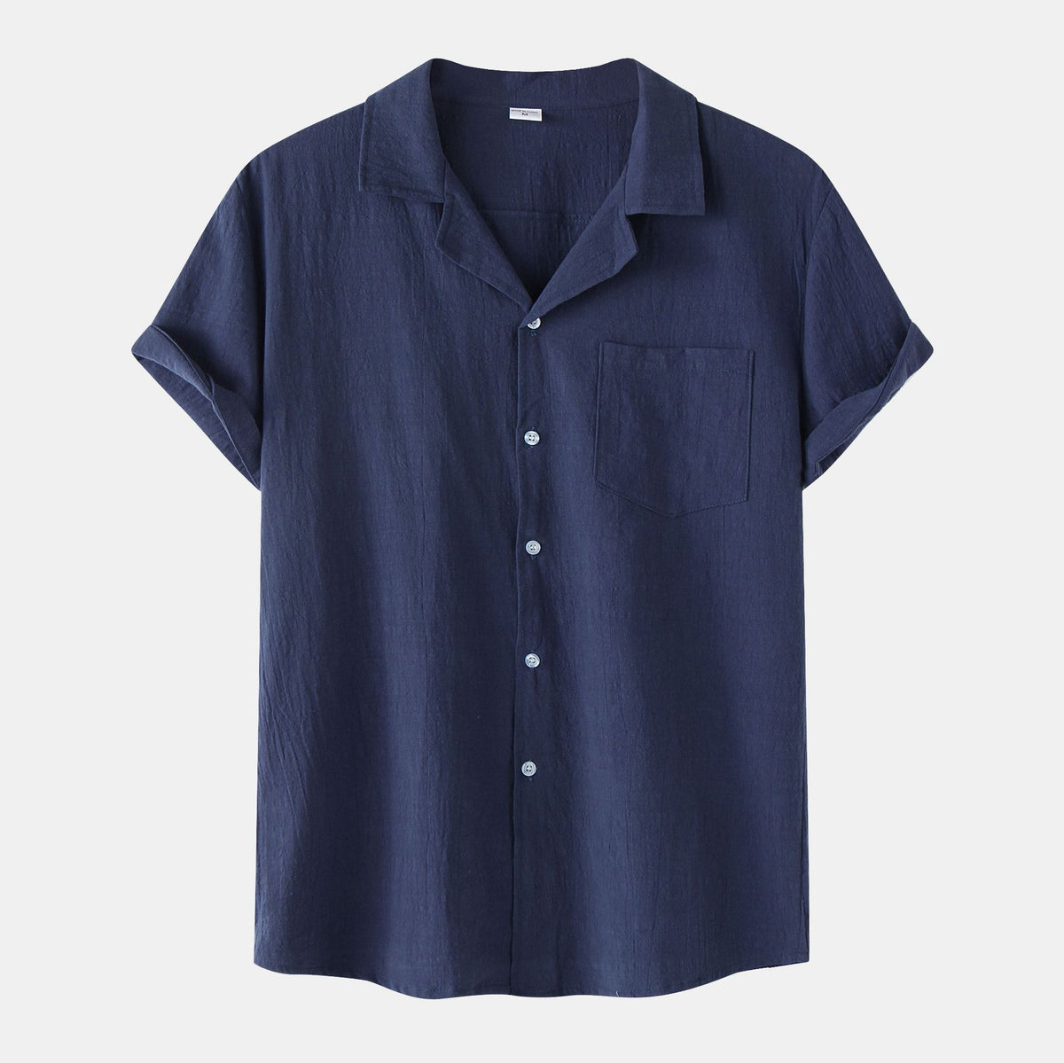 Men's Cotton Linen Short Sleeve Casual Shirt 2022