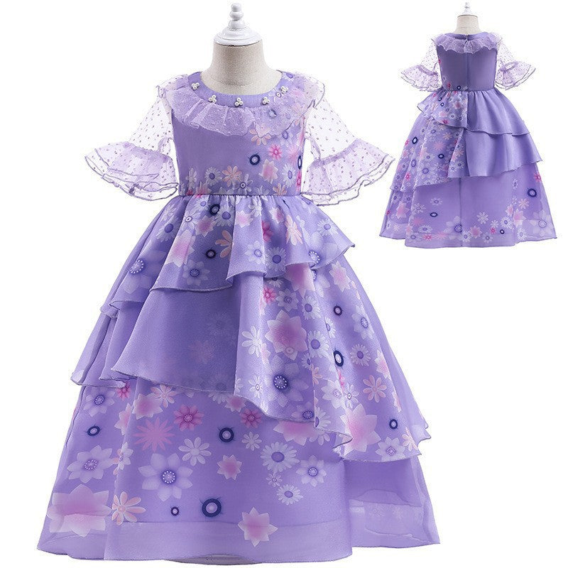 Summer Kids Dress - Purple Tulle Mirabel Costume
