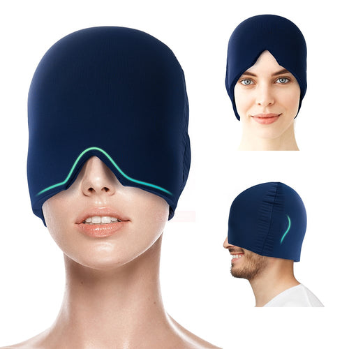 Retractable Ice Gel Cap for Headache Relief