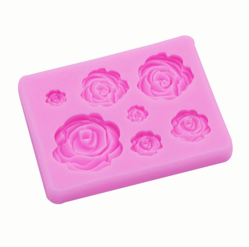 3D Rose Flower Silicone Mold for Large and Small Sizes