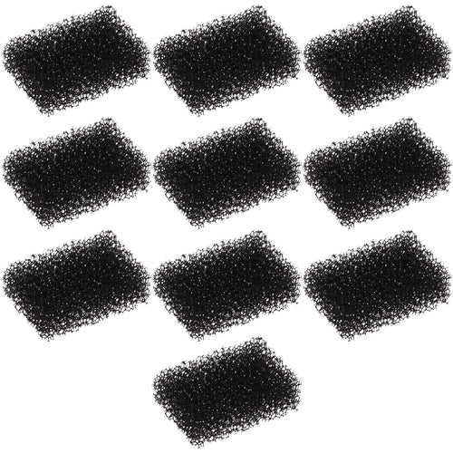 10PCS Pet Water Fountain Filter Sponge for 2.0L Pet Drinking Fountain Replacement Filters Cat Dog Water Dispenser Filters 33x23x12mm Black
