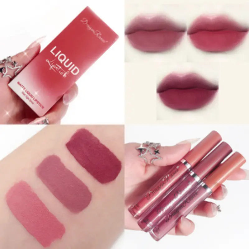 Matte Velvet Lipstick and Gloss in Dusty Rose & Brown