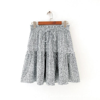Multi-color Sexy Print Lace Slimming Skirt for Women