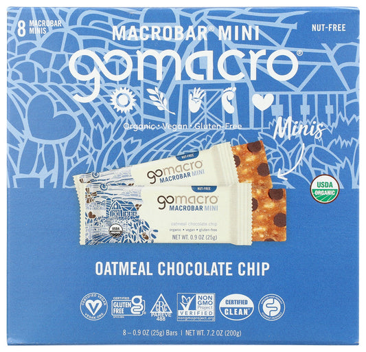 GOMACRO: Oatmeal Chocolate Chip 8Pk, 7.2 oz