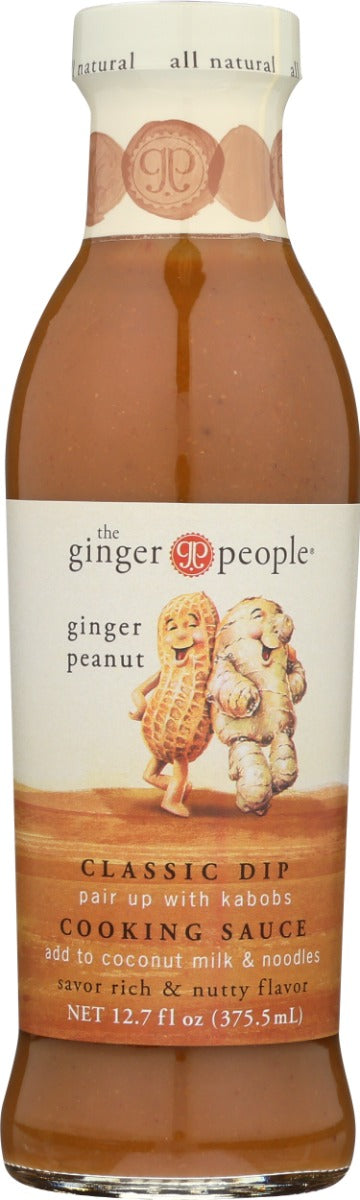 GINGER PEOPLE: Ginger Peanut Sauce, 12.7 oz