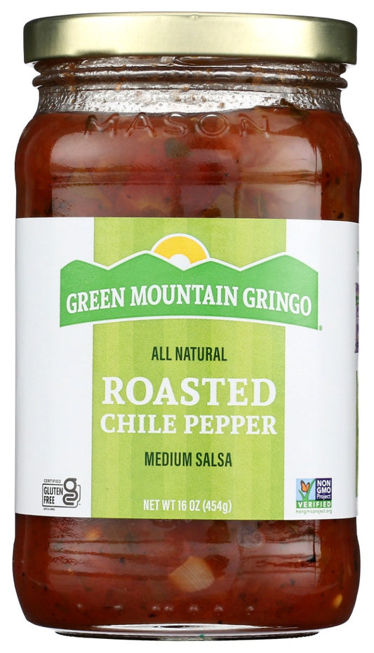 GREEN MOUNTAIN GRINGO: Roasted Chile Pepper Salsa, 16 oz