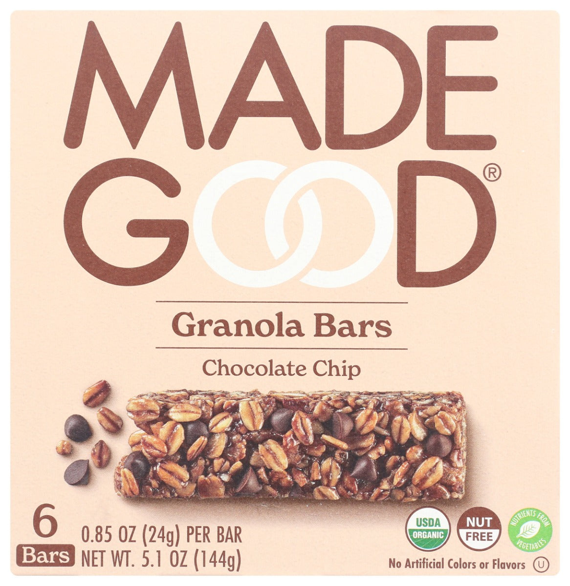 MADEGOOD: Chocolate Chip Granola Bars, 5.1 oz