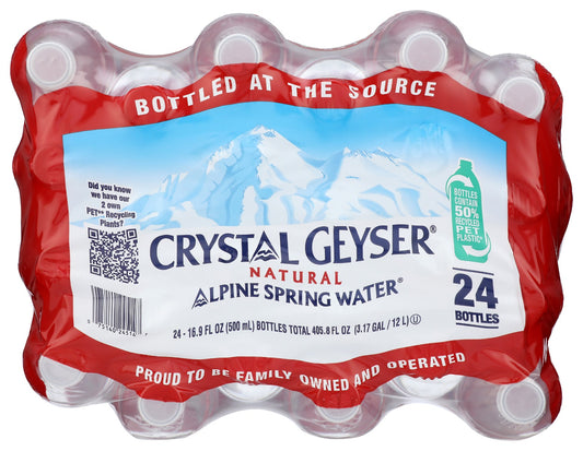 CRYSTAL GEYSER ALPINE SPRING: Natural Alpine Spring Water 24Pk, 405.6 fo
