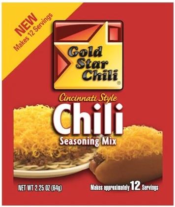 GOLD STAR CHILI: Cincinnati Style Chili Seasoning, 2.25 oz