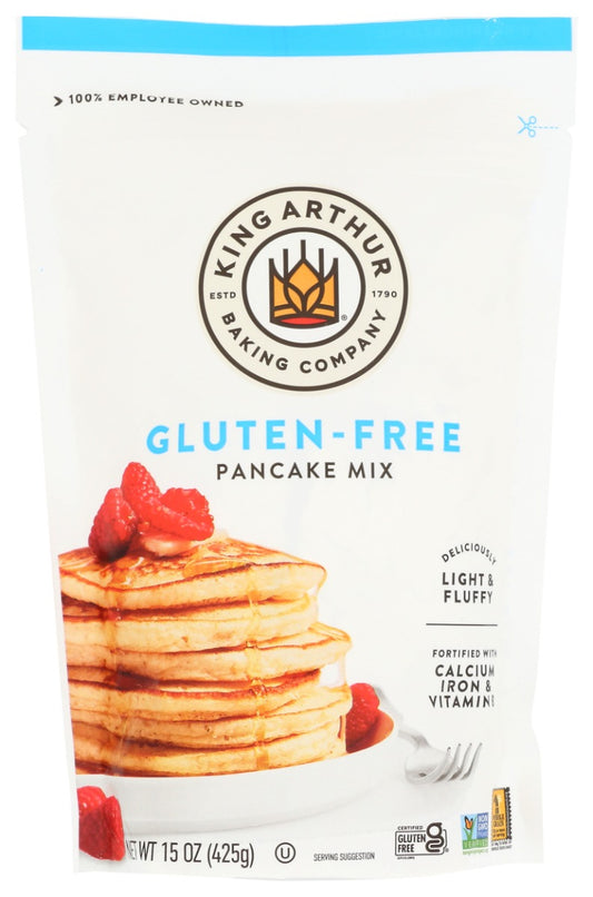 KING ARTHUR: Gluten Free Pancake Mix, 15 oz