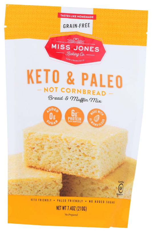 MISS JONES BAKING CO: Almond Flour Not Cornbread Muffin and Bread Mix, 7.4 oz