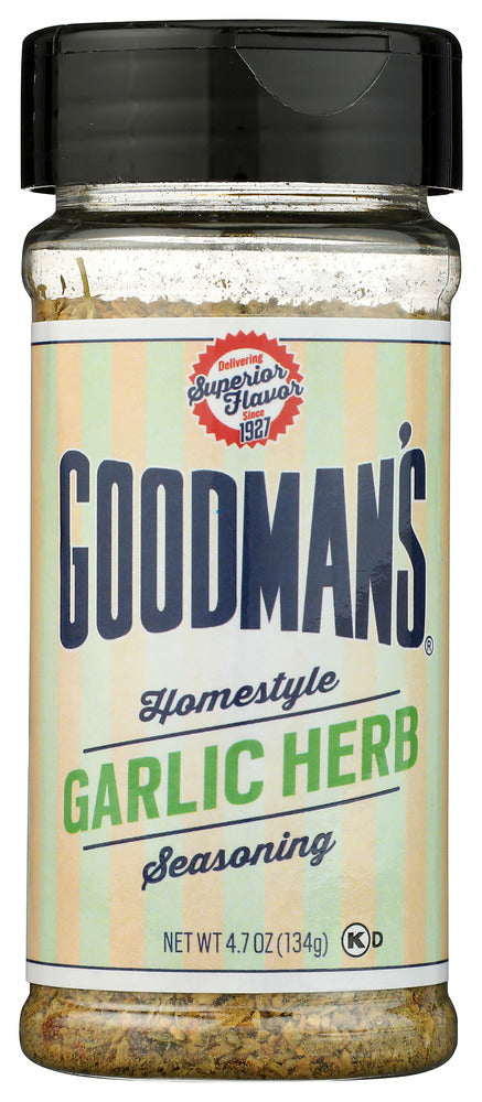 GOODMANS: Homestyle Garlic Herb Seasoning, 4.7 oz