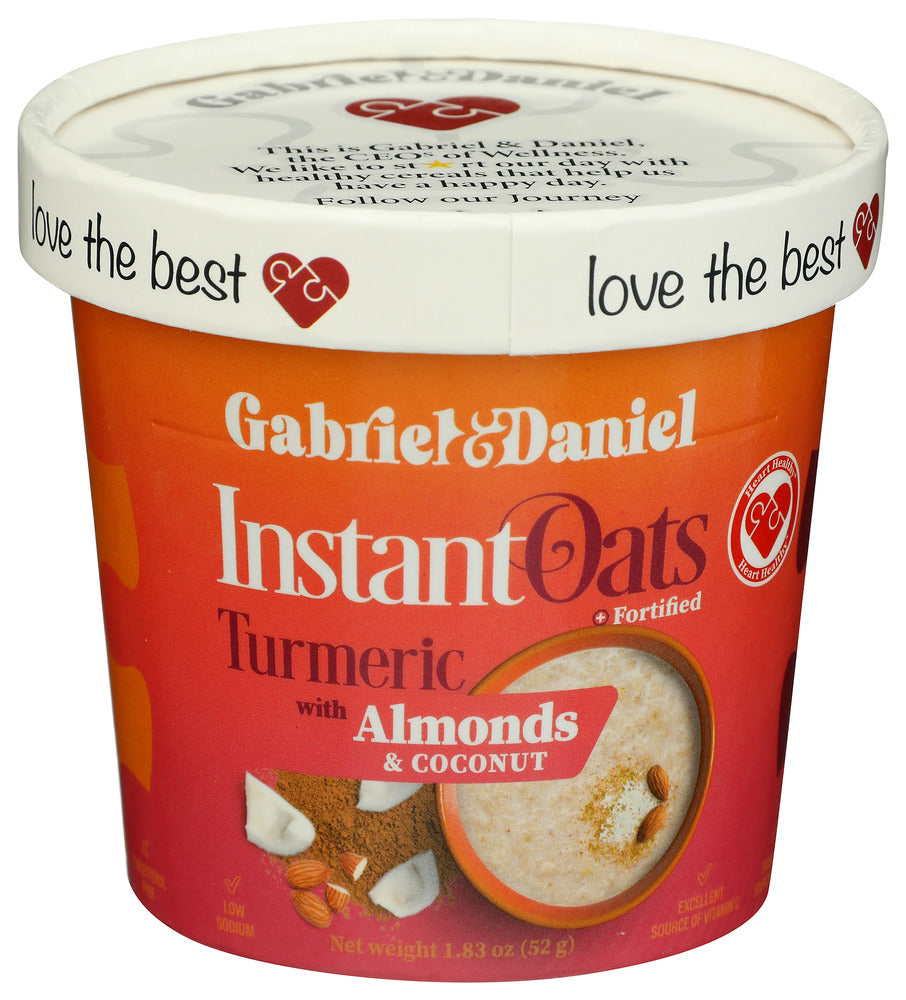 GABRIEL & DANIEL: Almond Coconut Instant Oatmeal, 1.83 oz