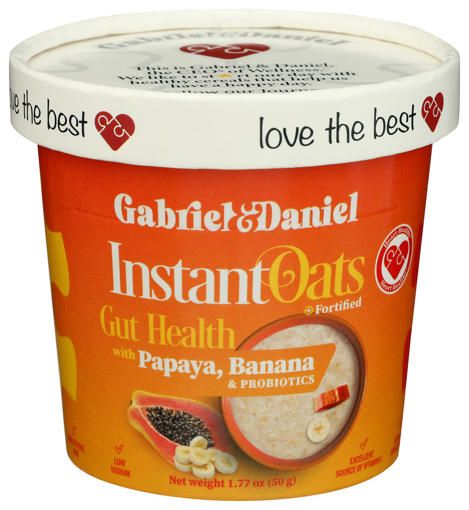 GABRIEL & DANIEL: Banana Papaya Instant Oatmeal, 1.77 oz