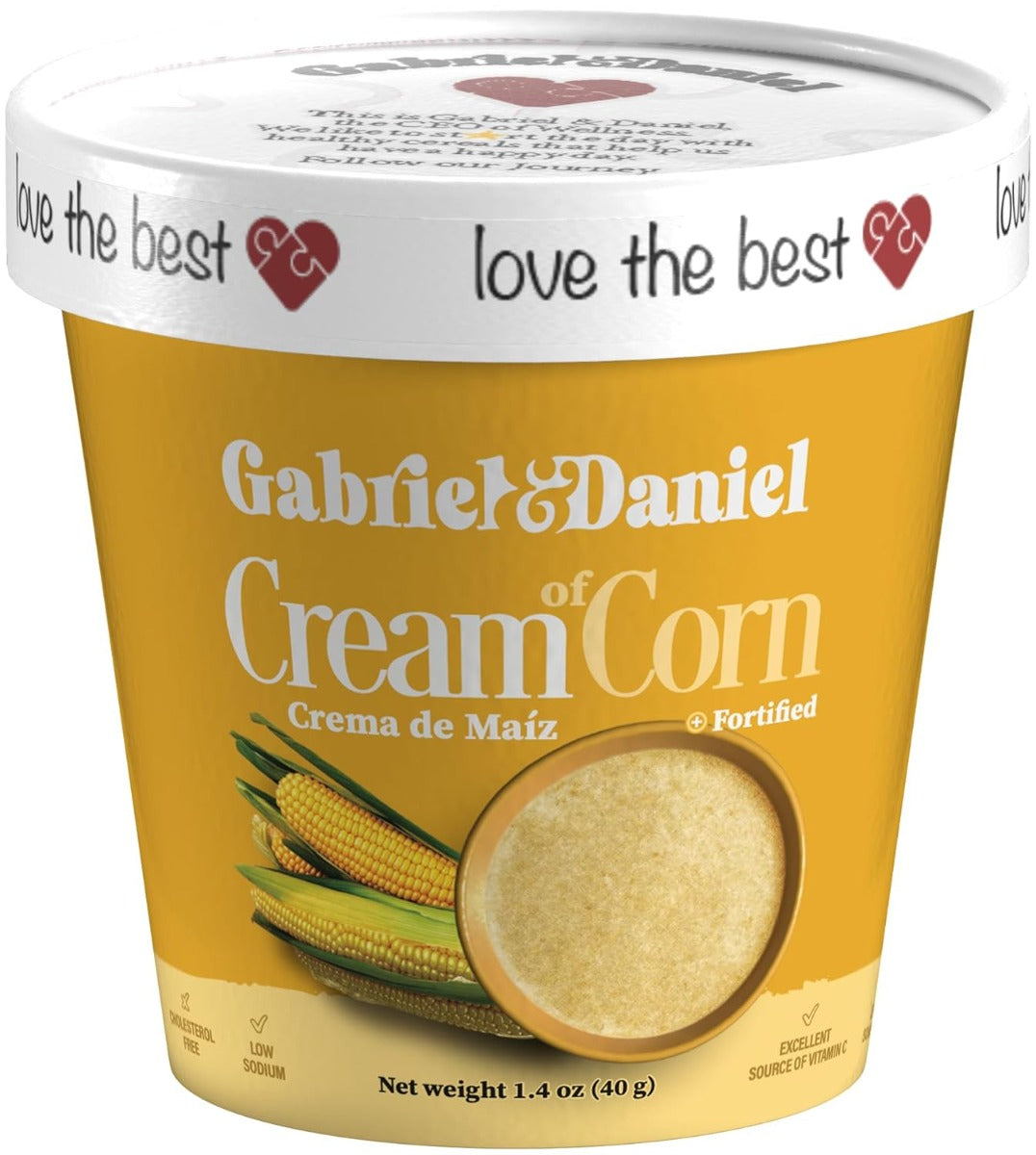 GABRIEL & DANIEL: Cream of Corn Cereal, 1.4 oz