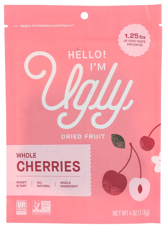 HELLO IM UGLY: Dried Whole Cherries, 4 oz