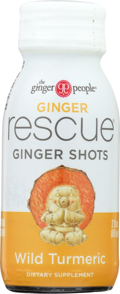 GINGER PEOPLE: Ginger Rescue Ginger Shots Turmeric, 2 oz