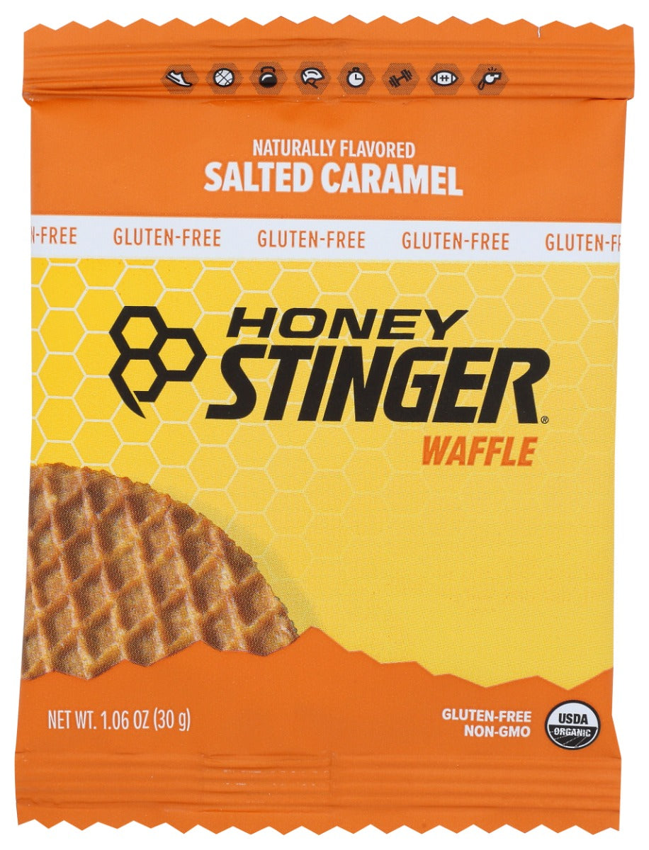 HONEY STINGER: Salted Caramel Gluten Free Waffle, 1.06 oz