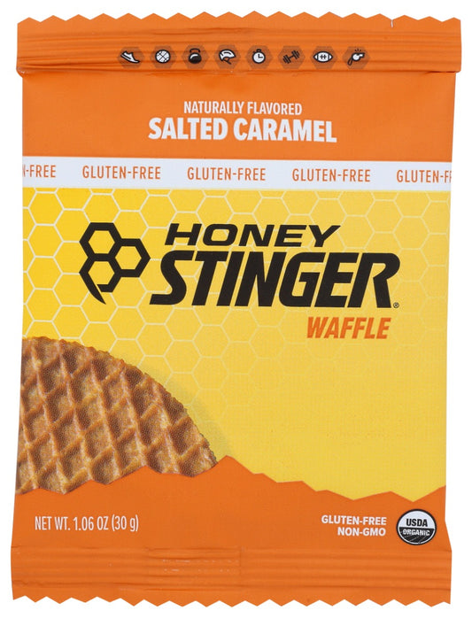 HONEY STINGER: Salted Caramel Gluten Free Waffle, 1.06 oz
