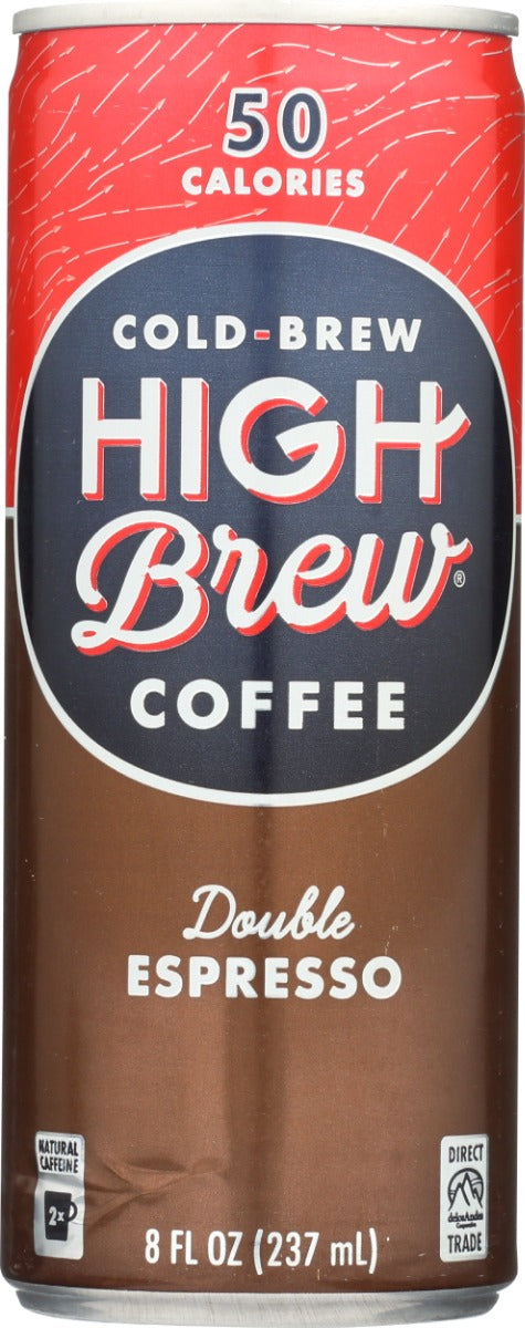 HIGH BREW: Double Espresso Coffee, 8 fo