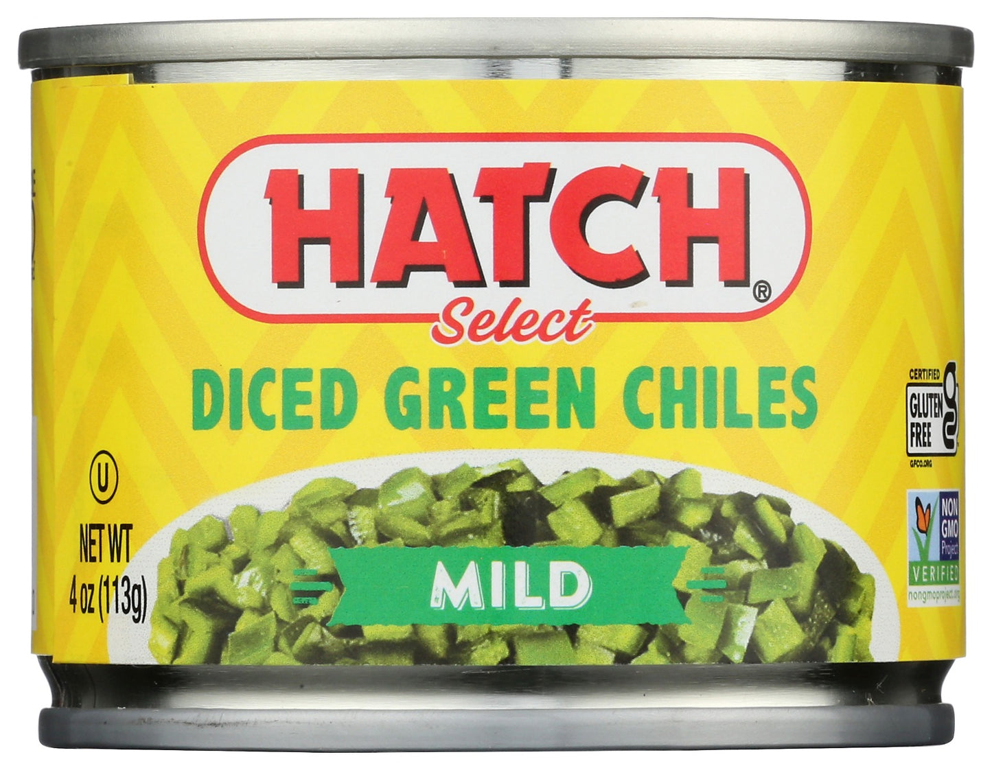 HATCH: Diced Green Chiles Mild, 4 oz