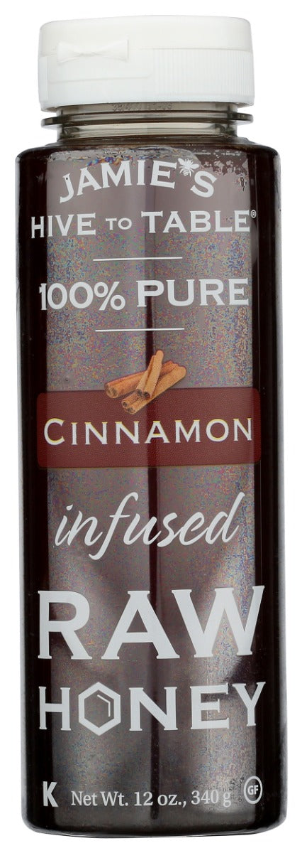 HIVE TO TABLE HONEY FARMS: Cinnamon Infused Raw Honey, 12 oz