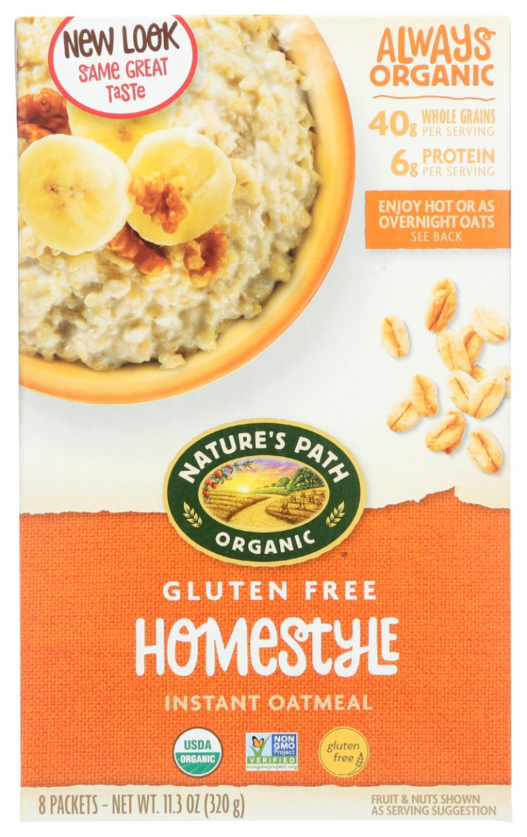 NATURES PATH: Homestyle Gluten Free Oatmeal, 11.3 oz