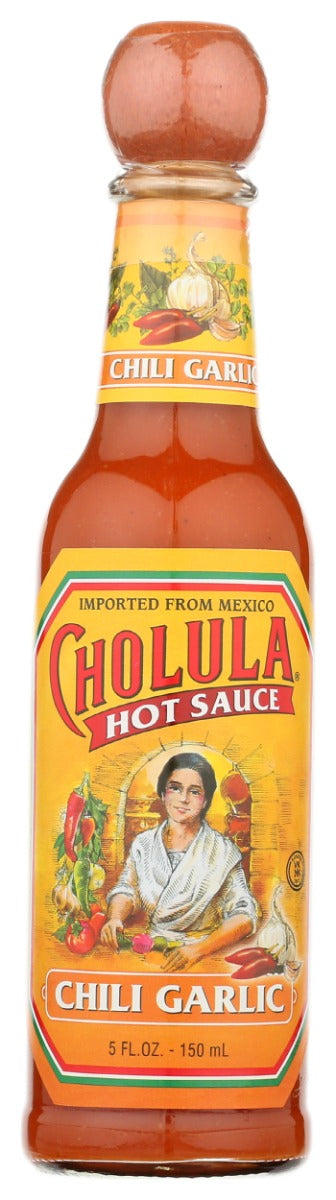 CHOLULA: Chili Garlic Hot Sauce, 5 oz