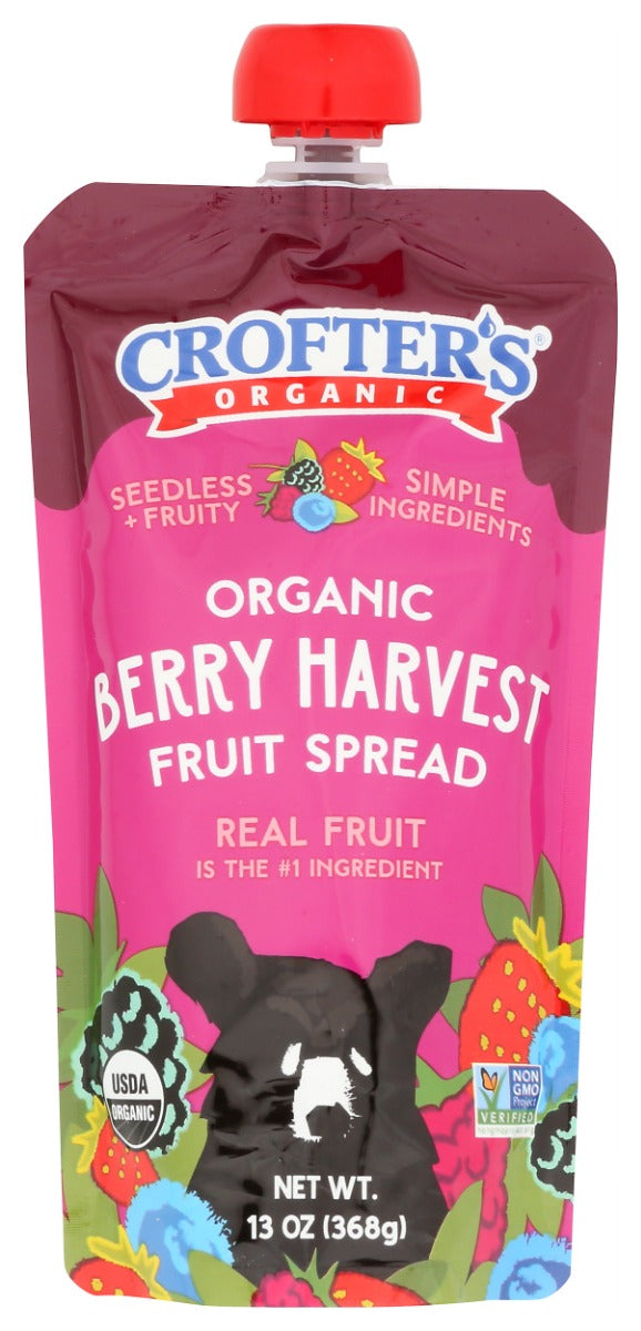 CROFTERS: Squeeze able Fruit Spread Berry Harvest, 13 oz