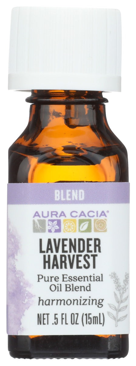 AURA CACIA: Lavender Harvest Essential Oil Blend, 0.5 oz